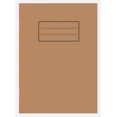 EXERCISE BOOK, Kraft Cover A5 40 Leaves, 80 Page.