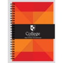 NOTEBOOK,COLLEGE A5 T/Wire 80 Sheet 3 Asst. Col.