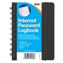 INTERNET PASSWORD LOGBOOK A6 Twin Wire, Elastic Close