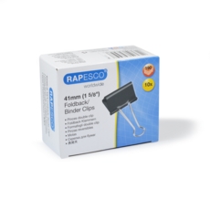 FOLDBACK CLIPS,Black 10's 41mm Boxed
