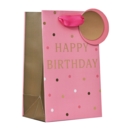 GIFT BAG,Happy Birthday Pink (Small)