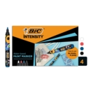 PAINT MARKERS Asst Col 4's Water Based Bic Intensity I/cd