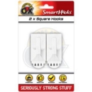 SMART HOOKS,Large Square 2's White Removable I/cd