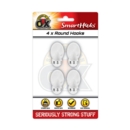 SMART HOOKS,Small Round 4's White Removable I/cd