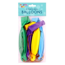 PUNCH BALL BALLOONS,4's H/pk