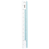 RULER,30cm Plastic (Helix) H/pk