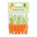 EASTER DECORATIONS,Carrots 6's H/pk