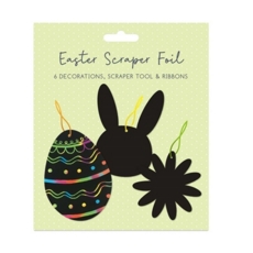 EASTER STRATCH ART,6 Hanging Decorations H/pk