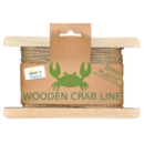CRAB LINE,Eco Wooden,15cm With Hessian Bait Bag & 10m Line.