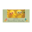 EASTER CHICKS,Chenille Large Funky 4's Yellow 6cm Boxed