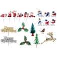 CAKE DECORATION, CHRISTMAS Assorted Mottos Asst. CDU