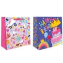 GIFT BAG,Girls Icons, 2 Asst. Square Jumbo (was 2.49)