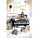 BIRTHDAY CARDS,Husband 6's Sports Car & Presents