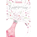ENGAGEMENT CARDS, 6's Floral Popping Bubbly Bottle