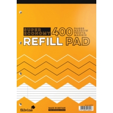 REFILL PAD,A4 N.Ft.& M.Silvine Super Economy 400 page 200lv
