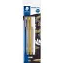 METALLIC PENS 3's Gold, Silver & White, I/cd. Staedtler