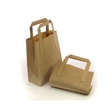 CARRIER BAG,Brown Paper SOS Small 250's