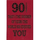 AGE 90 CARDS,6's Male Text