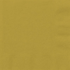 NAPKINS,33cm 2ply Gold 20's