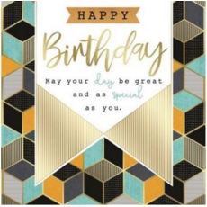 BIRTHDAY CARDS,6's Geometric