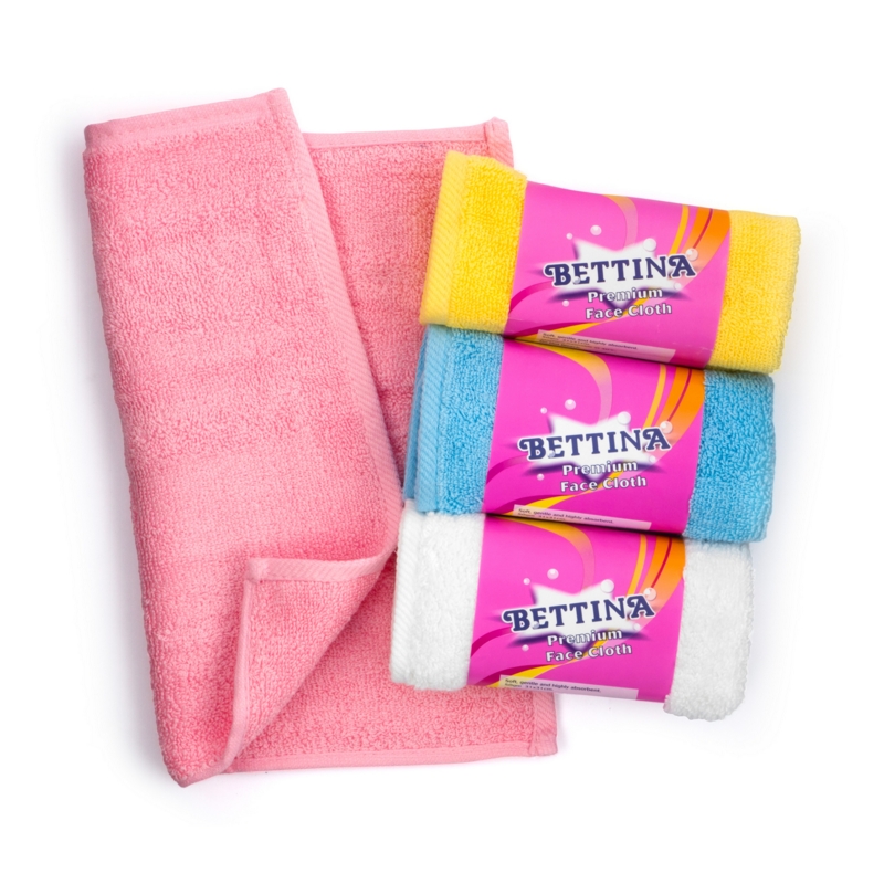 PREMIUM FACE CLOTH, Soft 31 x 31cm Asst Colours