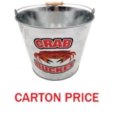 CRAB BUCKET,Metal 5 Litre (20% Off -Defective)(Carton 3x24pc)