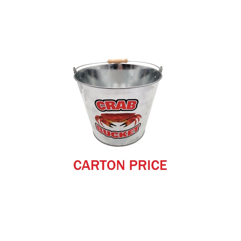 CRAB BUCKET,Metal 5 Litre (20% Off -Defective)(Carton 3x24pc)