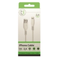 CHARGING & DATA CABLE,1mtr.PVC 2.4 amp High Speed, iPhone,Bxd