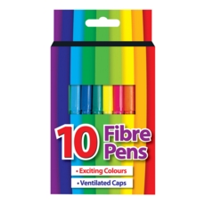 FIBRE PENS,10's Boxed H/pk