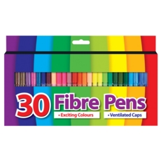 FIBRE PENS,30's H/pk