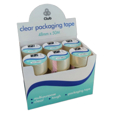 CLEAR TAPE,Poly/Prop 48x50 CDU (Club)