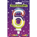 CAKE CANDLE,NUMERAL 6