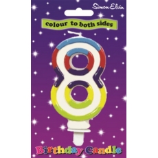 CAKE CANDLE,NUMERAL 8