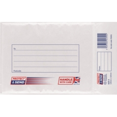 PADDED ENVELOPES,Size A White Protect & Send CG012