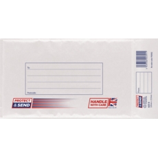 PADDED ENVELOPES,B00 White Protect & Send CG013