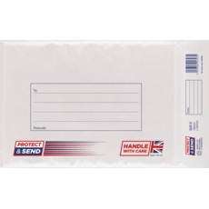 PADDED ENVELOPES,Size D White Protect & Send CG015