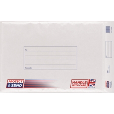 PADDED ENVELOPES,Size J White Protect & Send CG020