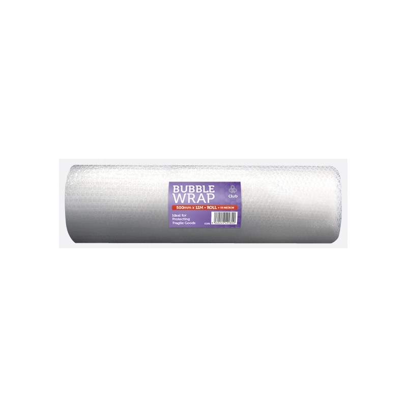 BUBBLE WRAP ON ROLL, 500mm x 12m 55 Micron   CG031