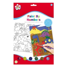PAINT BY NUMBERS, Children, with 6 Paints H/pk