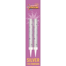 ICE FOUNTAINS,Silver  2's Suitable for Indoor Use, H/pk