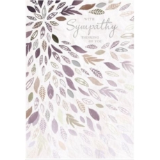 SYMPATHY CARDS,6's Leaves
