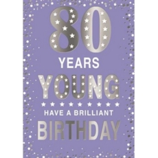 AGE 80 CARDS,Female 6's Text