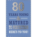 AGE 80 CARDS,Male 6's Text
