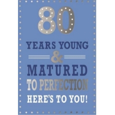 AGE 80 CARDS,Male 6's Text