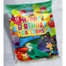 BALLOONS,Happy Birthday 10's Clip Strip