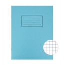 EXERCISE BOOK, 7mm Squared 9x7in 40lv Lt. Blue (Silvine)