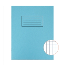 EXERCISE BOOK, 7mm Squared 9x7in 40lv Lt. Blue (Silvine)