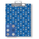 GIFT WRAP PACKETS,Blue Multi Circles H/pk