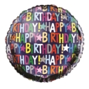 BALLOONS,Happy Birthday Helium Foil