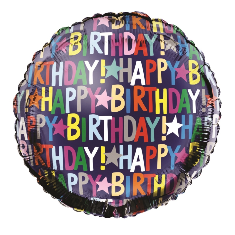 BALLOONS,Happy Birthday Helium Foil